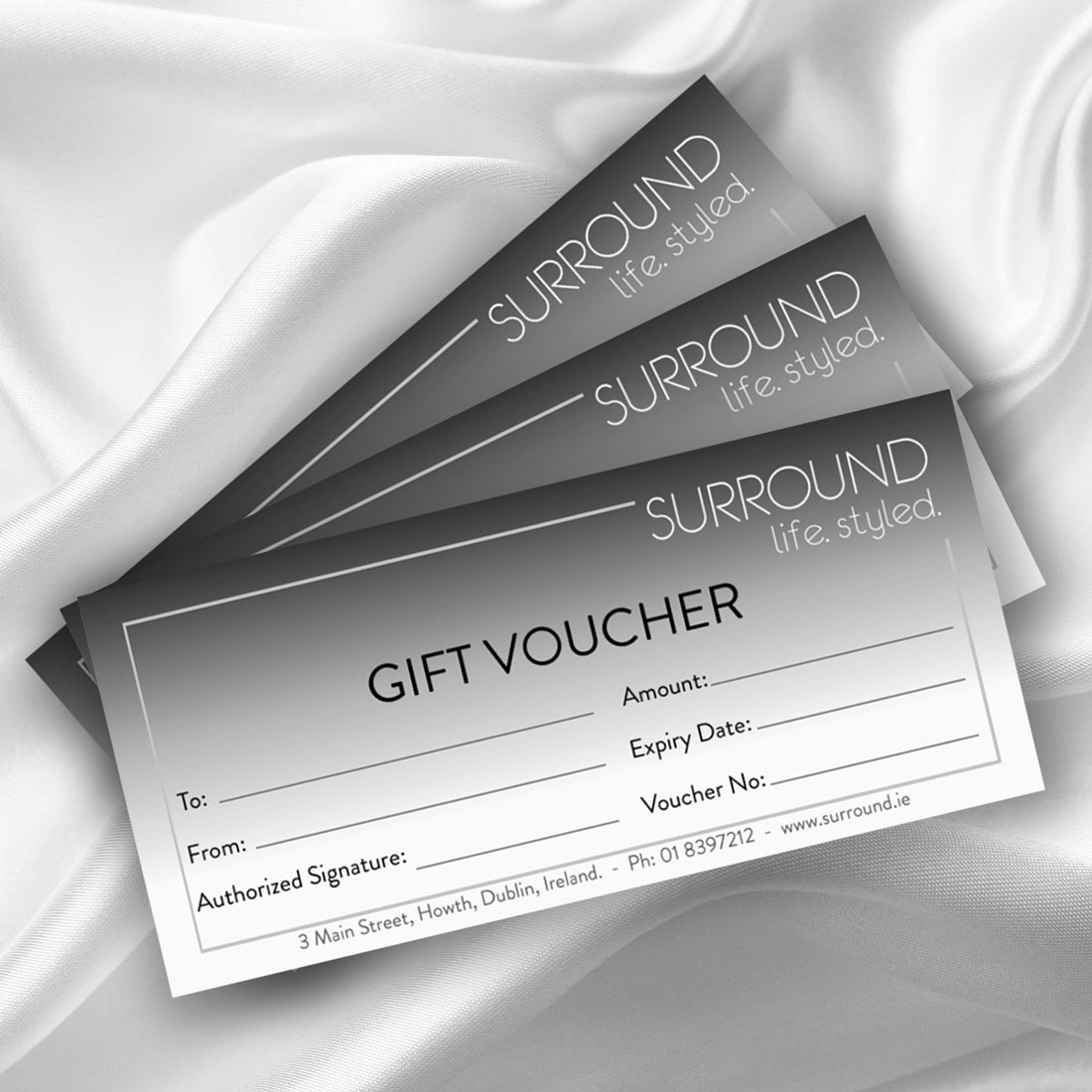 Gift Vouchers Now Available - Surround Howth North Dublin